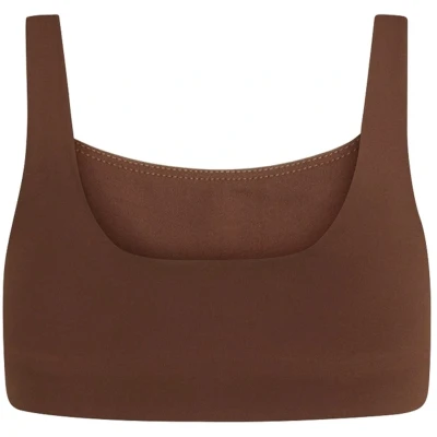 Afbeelding van Girlfriend Collective Tommy Square NECK Sportbh met medium support, Dames, Maat: Small, Earth