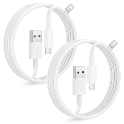 Afbeelding van Bamkey 2 stuks lange iPhone oplaadkabel