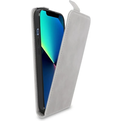 Afbeelding van Cadorabo Hoesje geschikt voor Apple iPhone 13 PRO in ROTS GRIJS Beschermhoes Case Cover flip design, gemaakt van glad kunstleder