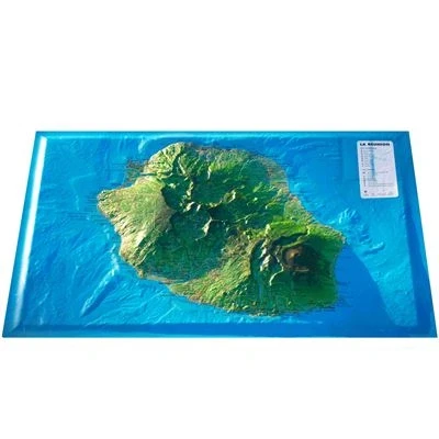 Image de Carte en relief de la reunion