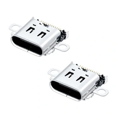Afbeelding van Mcbazel Set van 2 schakelaars oplaadaansluiting, vervanging type C oplaadpoortconnector voor NS Switch Console Only