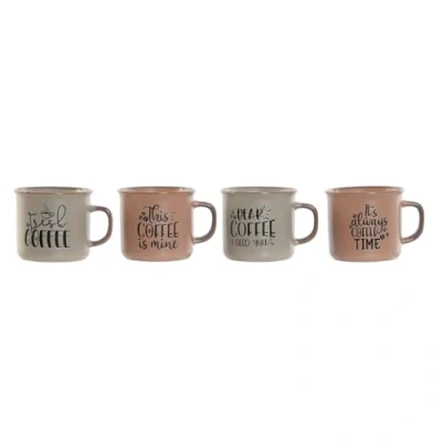 Afbeelding van Set van 4 mokken Home ESPRIT Blauw Roze Keramiek