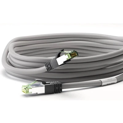 Afbeelding van LogiLink CQ8022S RJ45 Netwerkkabel, patchkabel CAT 8.1 S/FTP 0.50 m Lichtgrijs Halogeenvrij 1 stuk(s)