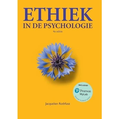 Afbeelding van Ethiek in de psychologie, 4e editie met MyLab NL toegangscode