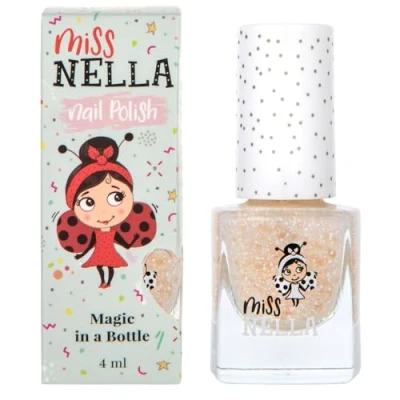 Afbeelding van Miss Nella If The Shoe Fits Vernis à ongles or spécial avec des paillettes pour enfants, formule Peel off, base d&#039;eau et sans odeur