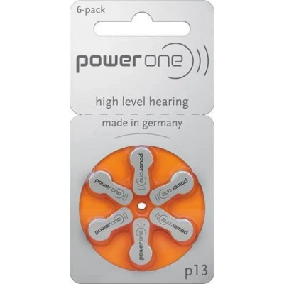 Afbeelding van Voeding één batterij Zink lucht, 13, 1.4V Retail blisterverpakking (6 pack)