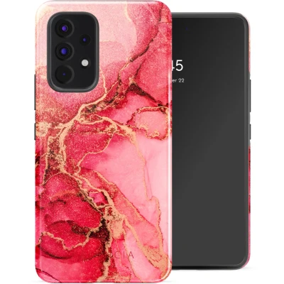 Afbeelding van Selencia Hoesje Geschikt voor Samsung Galaxy A53 Vivid Backcover Rosy Marble