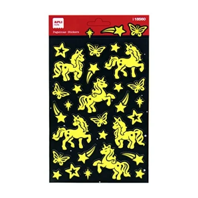 Afbeelding van Apli kids Lichtstickers eenhoorn 18560