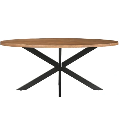 Afbeelding van Rocky eettafel mangohout naturel ovaal 240 cm
