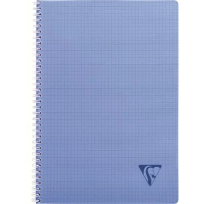Afbeelding van Clairefontaine 328125 ASS Linicolor notitieboek, spiraalbinding, polypropyleen, 100 pagina&#039;s, A4, kleine ruitjes, verschillende kleuren