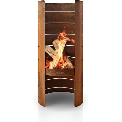 Afbeelding van Eva Solo FireCylinder Barbecue Vuurschaal Brown / Corten Steel