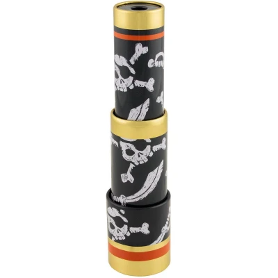 Afbeelding van Goki Telescoop Piraten Junior 25 Cm Staal Zwart/goud