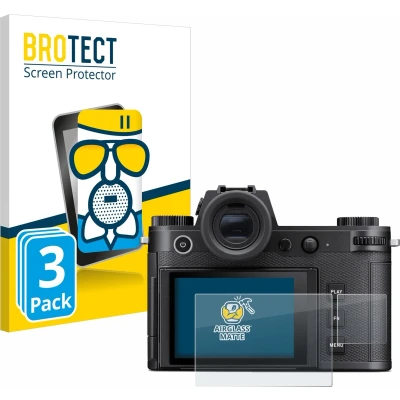Afbeelding van BROTECT Screenprotector voor Leica SL3 (Display + Schouderdisplay) Folie Beschermfolie Beschermglas matte (3 Stuks)
