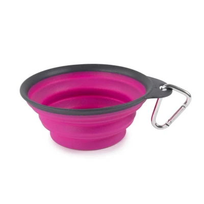 Afbeelding van Dexas Drinkbak of voerbak Travel Cup Fuchsia