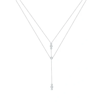 Afbeelding van Elli GEO Layer Ketting silvercoloured, Dames, Maat: 45, Silver coloured
