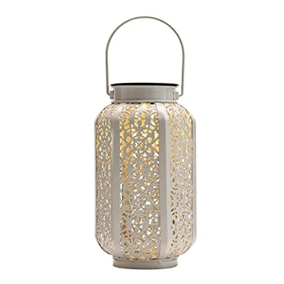 Afbeelding van Pauleen 48075 Sunshine Kiss lantaarn op zonne energie wit voor buiten balkon of tuin