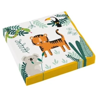 Afbeelding van Servetten Get Wild 33x33cm 16 stuks