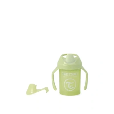 Afbeelding van Twistshake Mini mok met lekvrije zachte schenktuit van 230 ml, morsvrij, fruitmixer en siliconen afdichting voor peuters baby&#039;s, vanaf 4 maanden, BPA vrij, cactusgroen