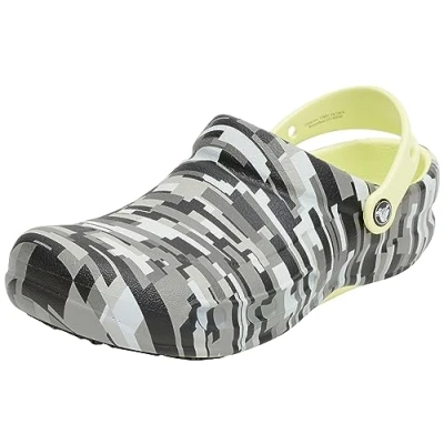 Afbeelding van Crocs Bistro grafische basis, uniseks klomp, Black Lime