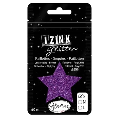 Afbeelding van Aladine Izink Glitter Violet Fonce (S/60ml) (80994) (DISCONTINUED)