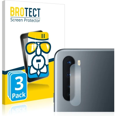 Afbeelding van BROTECT Screenprotector voor OnePlus Nord (ALLEEN Camera Lens) Folie Beschermfolie Beschermglas transparant (3 Stuks)