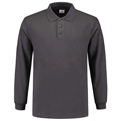 Afbeelding van Tricorp Polosweater Casual Donkergrijs Maat 3XL