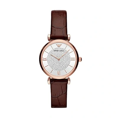 Afbeelding van Emporio Armani Horloge, Dames, Maat: One Size, Brown