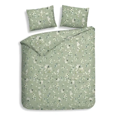 Afbeelding van Heckettlane Ciro Dekbedovertrek Extra breed 260x200/220 cm Green