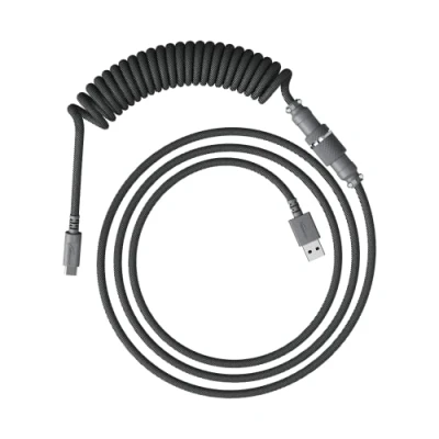 Afbeelding van HyperX USB C Kabel Spiraalontwerp Grijs