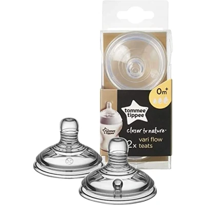Afbeelding van Tommee Tippee, Rubberen nippels, žindukai kintamos srovę EASI VENT, 2 vnt., 42214051