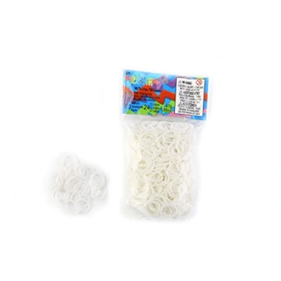 Afbeelding van Rainbow Loom elastiekjes, wit