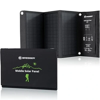 Afbeelding van Bresser Mobiel Zonnepaneel 21W Voor o.a. Smartphone &amp; Tablets 3x USB