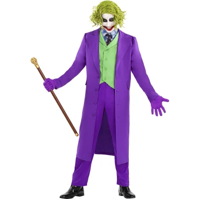Afbeelding van FUNIDELIA Joker kostuum The Dark Knight voor Mannen Maat: XXL Paars