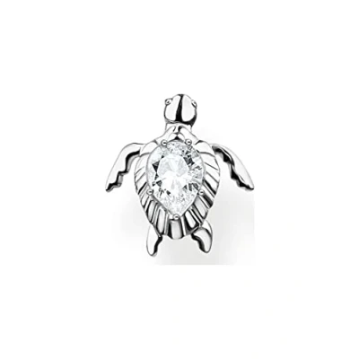 Afbeelding van Thomas Sabo Oorstekers voor dames, schildpad, 925 sterling zilver, H2235 051 14, één maat, kristal, zirkonia