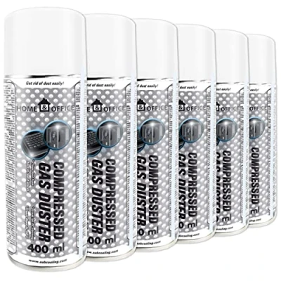Afbeelding van AABCOOLING Home&amp;Office 6 x 400 ml K1 persluchtspray voor pc reiniging, stofblazer, kantoorhardware BE