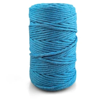 Afbeelding van Netuno Macramégaren, 5 mm, 100 m, katoen, om te knutselen, touw voor doe het zelf, decoratie, haken en handwerk