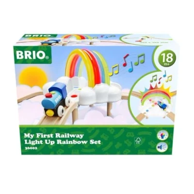 Afbeelding van BRIO My First Railway Light Up Rainbow Set 36002 Treinbaan