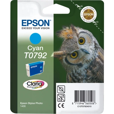 Afbeelding van Epson T079 (C13T07924010) Inktcartridge Cyaan
