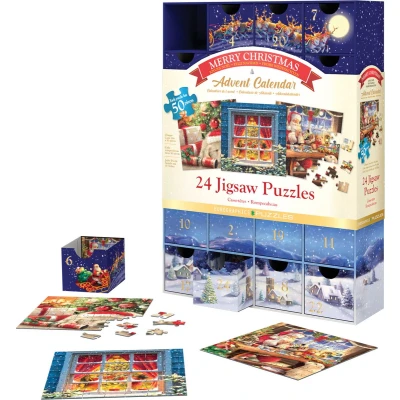 Afbeelding van Adventskalender met puzzels: Classic Christmas
