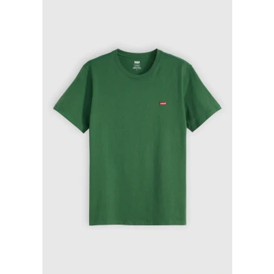 Afbeelding van Levi&#039;s T Shirt Original Donkergroen maat M Heren Casual Shirts met Regular fit Pasvorm Katoen