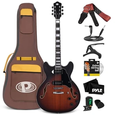 Image de Guitare électrique Pyle Sunburst taille 4/4