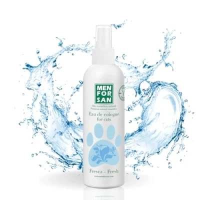 Afbeelding van MENFORSAN Fresh Eau de toilette voor katten, 125 ml, frisse geur, deodorant effect, transparant