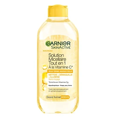 Afbeelding van L&#039;Oréal Paris Garnier All in 1 micellair water verrijkt met vitamine C glansbooster voor doffe huid gebrek aan glans zonder uitspoelen hypoallergene formule 400 ml
