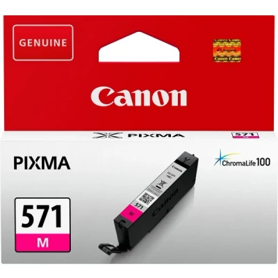 Afbeelding van Canon Inktcartridge Cli 571m, 345 Pagina&#039;s, Oem 0387c001, Magenta