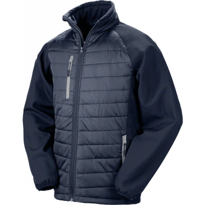 Afbeelding van Result Black compass gewatteerde softshelljas R237X Navy / Grey 4XL