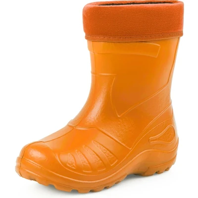 Afbeelding van Ladeheid LA KL 050 Kinder Regenlaarzen Rubber met Binnenschoen EVA Wasbare Oranje 23