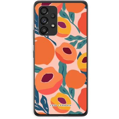Afbeelding van Case Company® hoesje geschikt voor Samsung Galaxy A53 5G Perzik Soft Cover Telefoonhoesje Bescherming aan alle Kanten en Schermrand