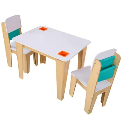 Afbeelding van Kidkraft Witte speeltafel kindertafel met 2 stoeltjes