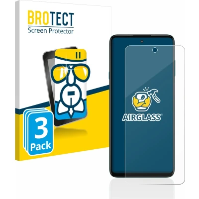 Afbeelding van BROTECT Screenprotector voor Motorola Edge 20 Lite Folie Beschermfolie Beschermglas transparant (3 Stuks)