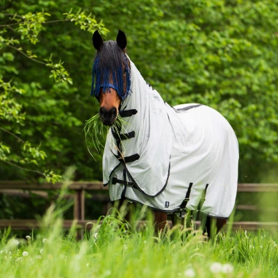 Afbeelding van Imperial Riding Vliegendeken met hals Reese Silvergrey Maat 175